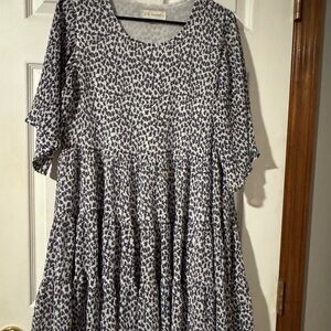 By Together Blue and White Mini Dress